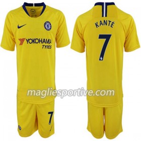 Completo Calcio Chelsea Kante 7 Bambino Divisa Trasferta 2018/2019